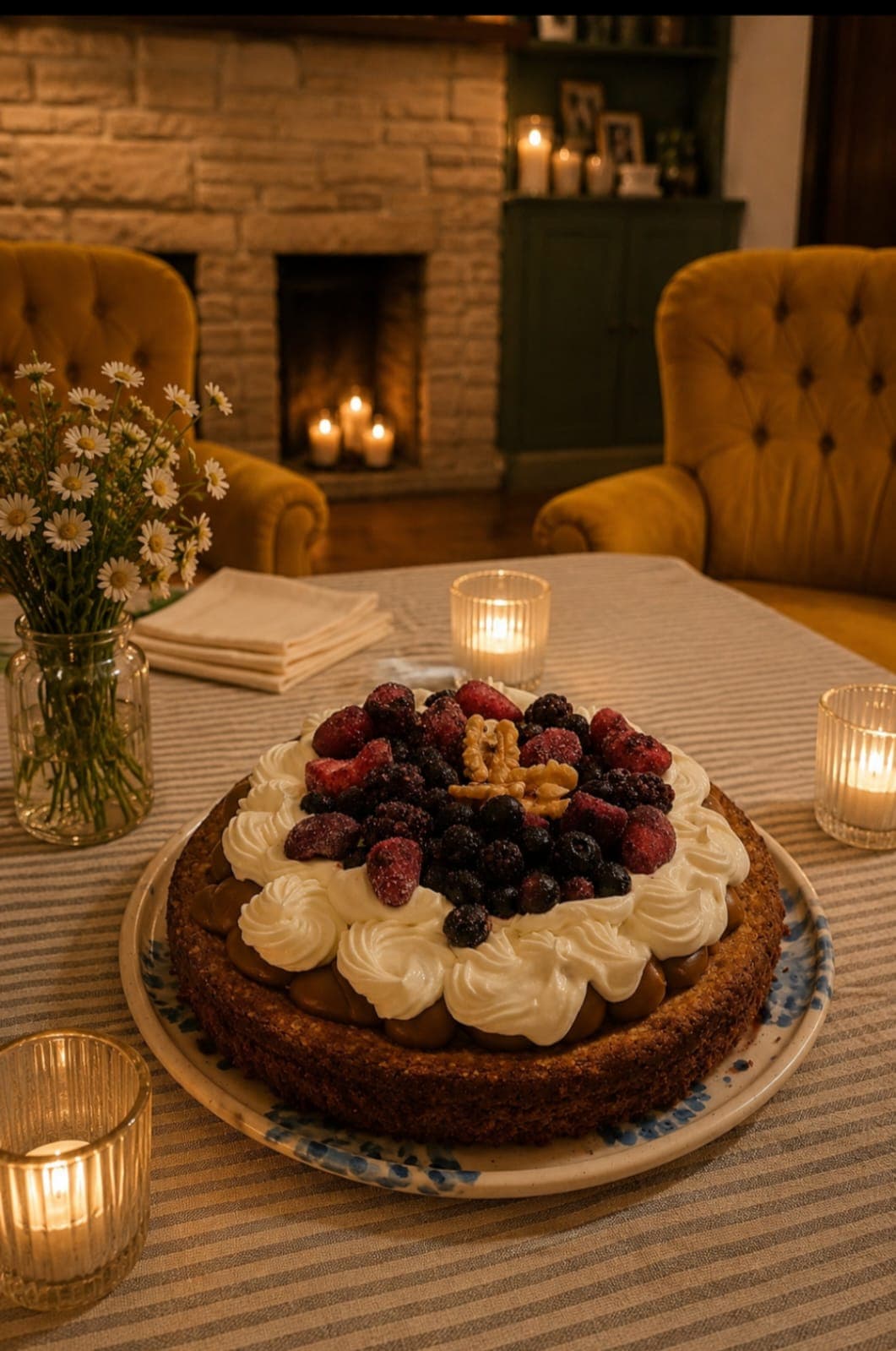 Torta Brownie con DDL y merengue — Umami Bites Catering